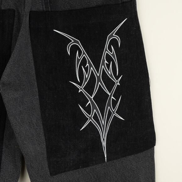 Reworked custom wide leg denim - Picture 3 of 7